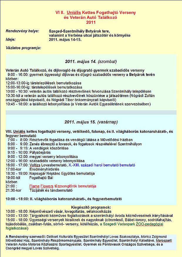 falunap, lovasnap, szeged-szentmihaly falunap, szeged-szentmihaly
